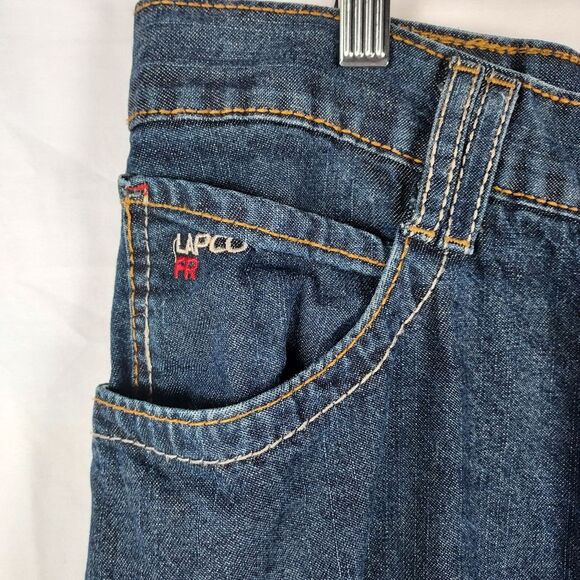LAPCO FR Flame Resistant Jeans 34x32 Men’s Workwear Denim NFPA 2112 - Picture 3 of 15